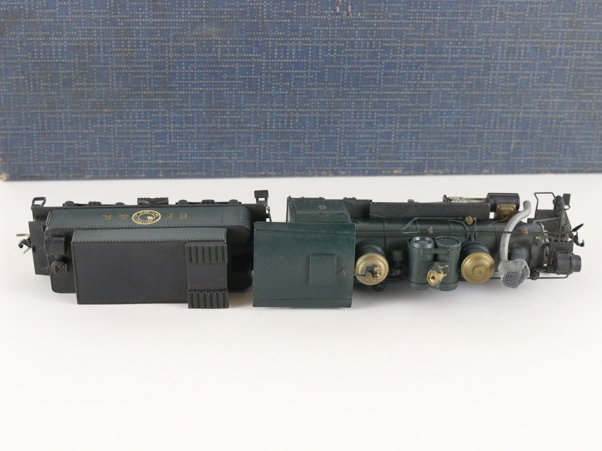 United HOn3 BF&K #6 Brass 2-8-0 Locomotive Engine & Tender