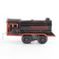 Red & Black Windup Tin Litho Steam Loco Engine US Zone Germany O Model Train postwar clockwork locomotive