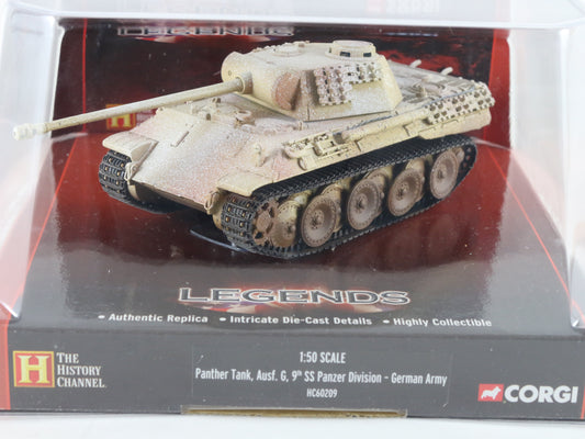 Panther Tank Ausf G 9th SS Panzer German Corgi Legends 1:50 HC60209 Sealed