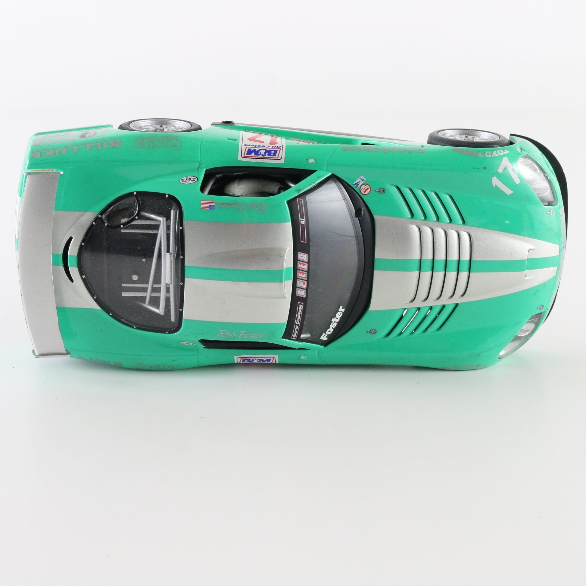 Scalextric Dodge Viper Foster B&M #17 green 1:32 slot car