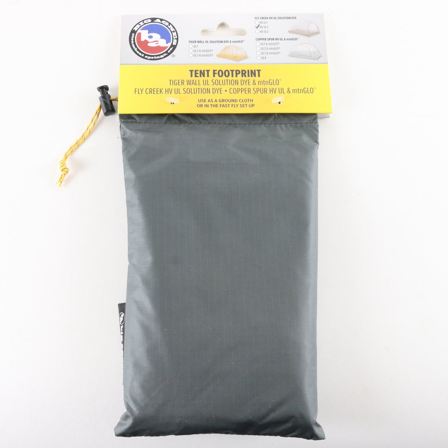 Big Agnes Fly Creek HV UL2 Solution Dye Tent Footprint Ground Cloth Accessory