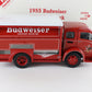1955 White 3014WLB Budweiser Delivery Truck Red White Danbury Mint 1:24 Diecast