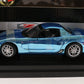 2003 Corvette Z06 Blue Chrome 50 Anniversary ERTL 1:18 Diecast 1 Of 500 29404PB