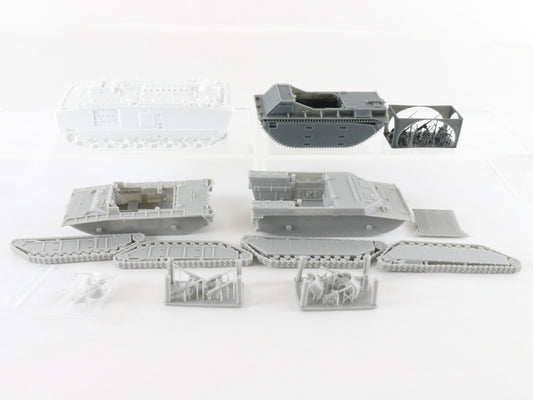 Lot Of 4 LVT-P5 PVT-4 & LVT-A Amphibious Military Vehicle 1:72 3D Printed Models
