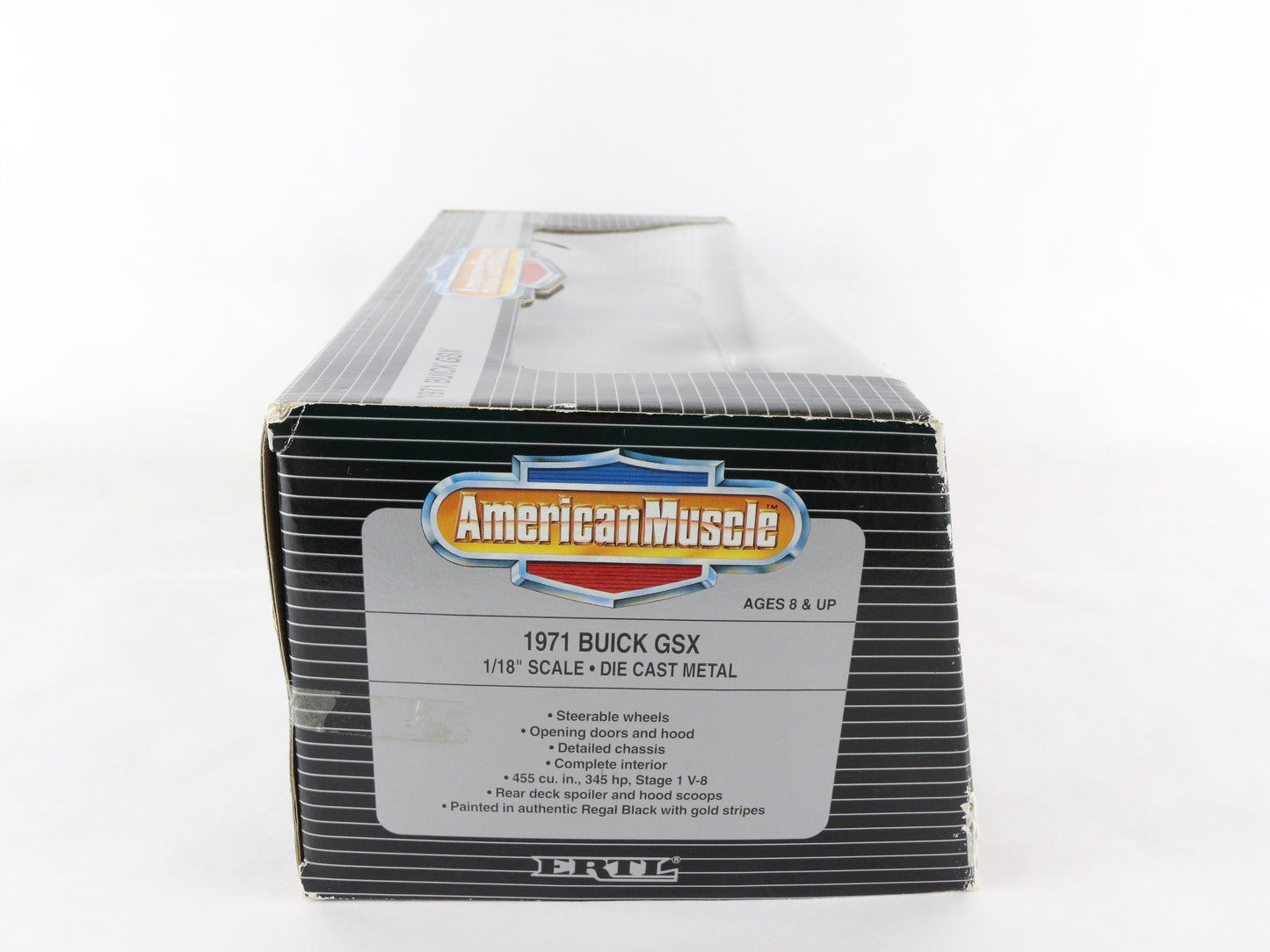1971 Buick GSX Black Gold ERTL American Muscle 1:18 Diecast Model Car 7604