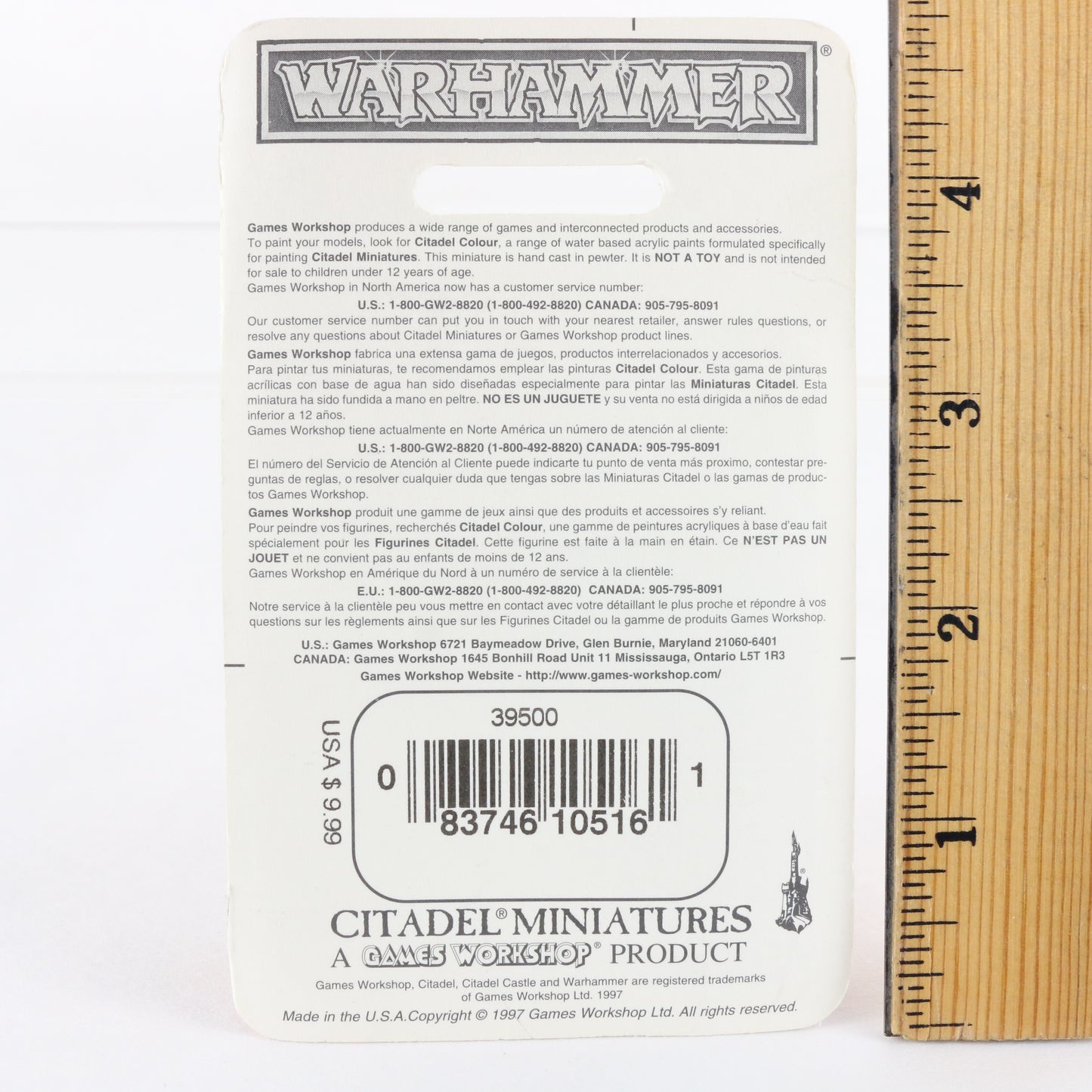 Dwarf Command Standard Bearer Horn Citadel Warhammer 8516A Unpainted Figures