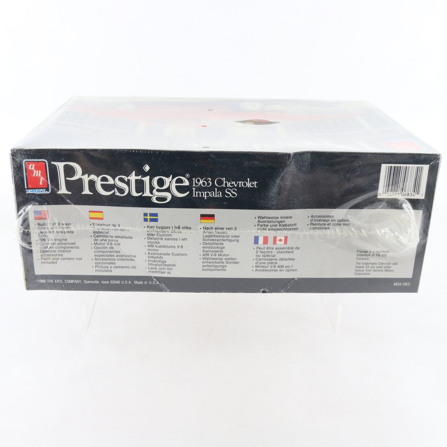 1963 Chevrolet Impala SS Stock Prestige AMT ERTL 1:25 Model Kit 6834