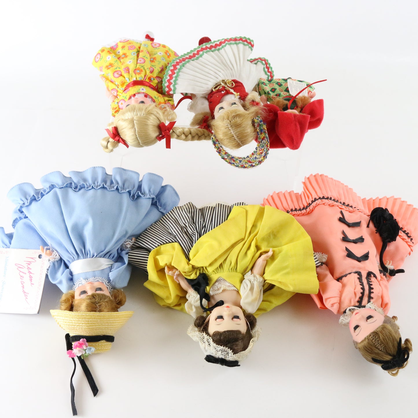 Lot Of 6 Madame Alexander Various Size Dolls Red Riding Hood Hungarian