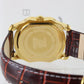 Brizo Swiss Quartz Watch Leather Stainless Steel 3 Atm Brown & Gold Bc066-001