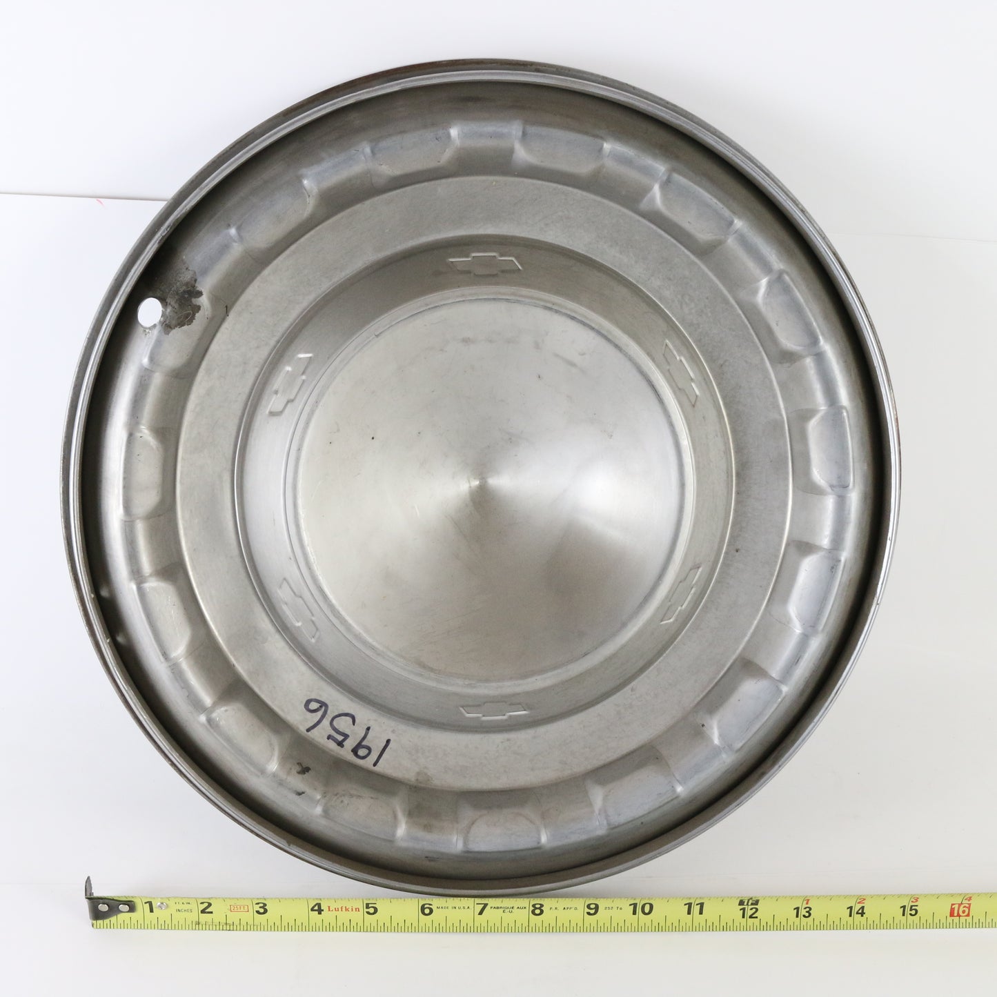 Vintage 1956 Chevrolet Chevy Metal Wheel Hubcap 15.25"