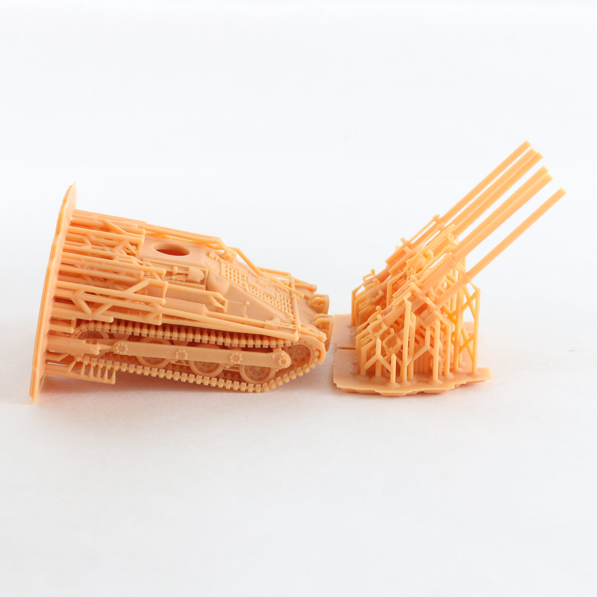 M50 Ontos USMC 105mm Recoilless Rifles 1:72 3D Printed Model Orange