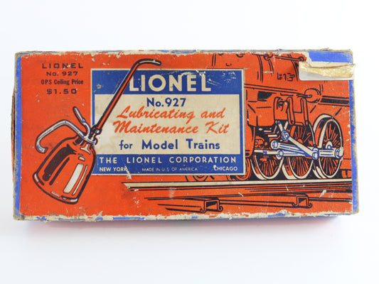 Postwar Lubricating & Maintenance Kit For Model Trains Lionel O 927 essential train hobby repair supply