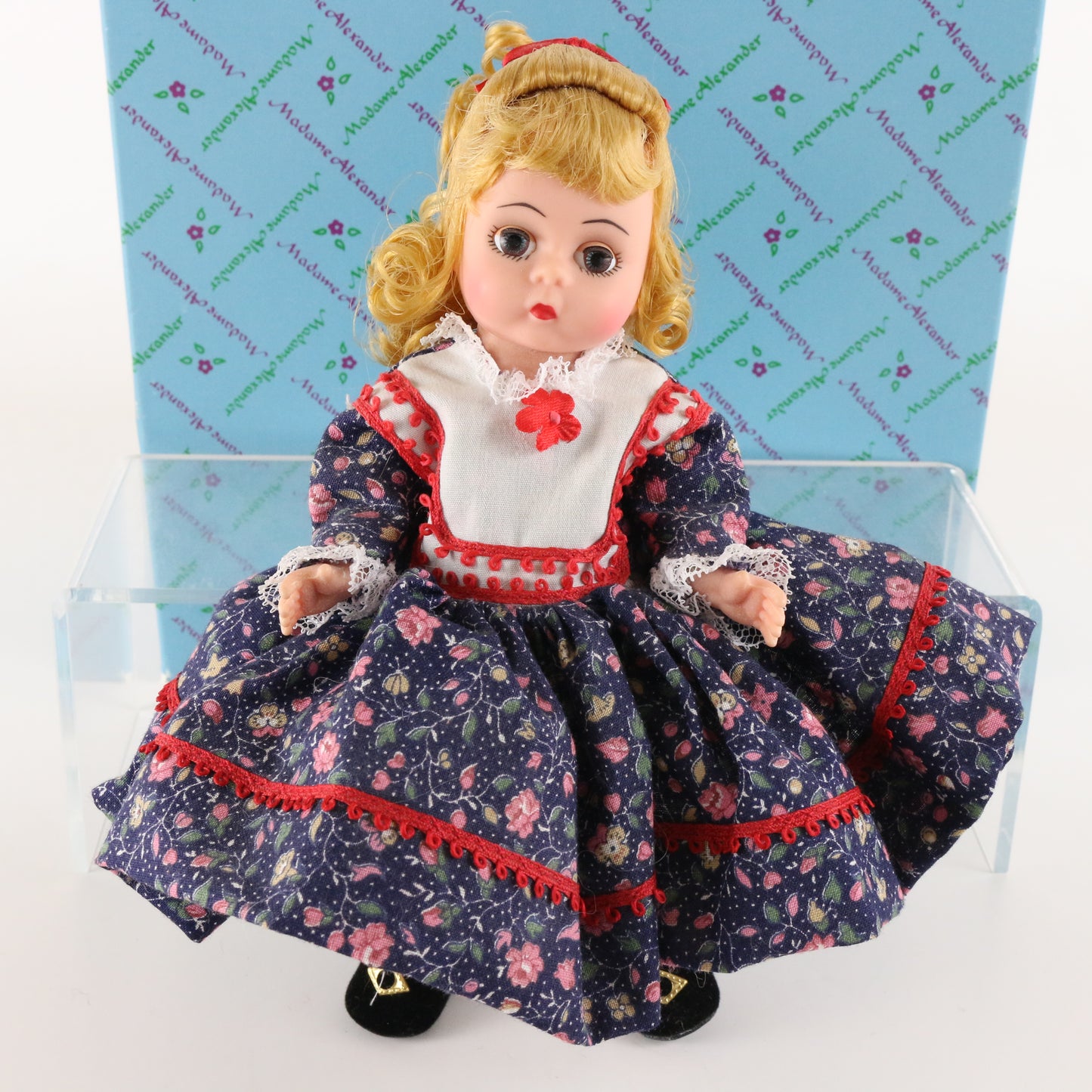 Dolly Madame Alexander Blonde Hair Blue Eyed Girl 8" Doll 436 W/ Box
