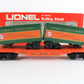 Lionel O 6-9282 Great Northern GN 9282 Piggyback Flat Car W/ Trailers colorful GN intermodal flat car set
