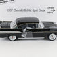 1957 Chevrolet Bel Air Sport Coupe Black White Danbury Mint 1:24 Diecast Model