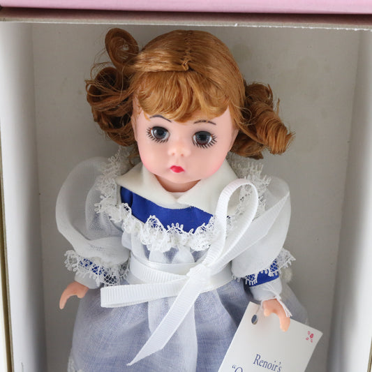 Renoirs On The Terrace Madame Alexander Blue Dress Girl Doll 8" 12530 W/ Hat