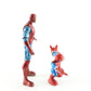 Lot Of 2 Spider Man Figures Marvel Legends Posable Custom Painted Marvel
