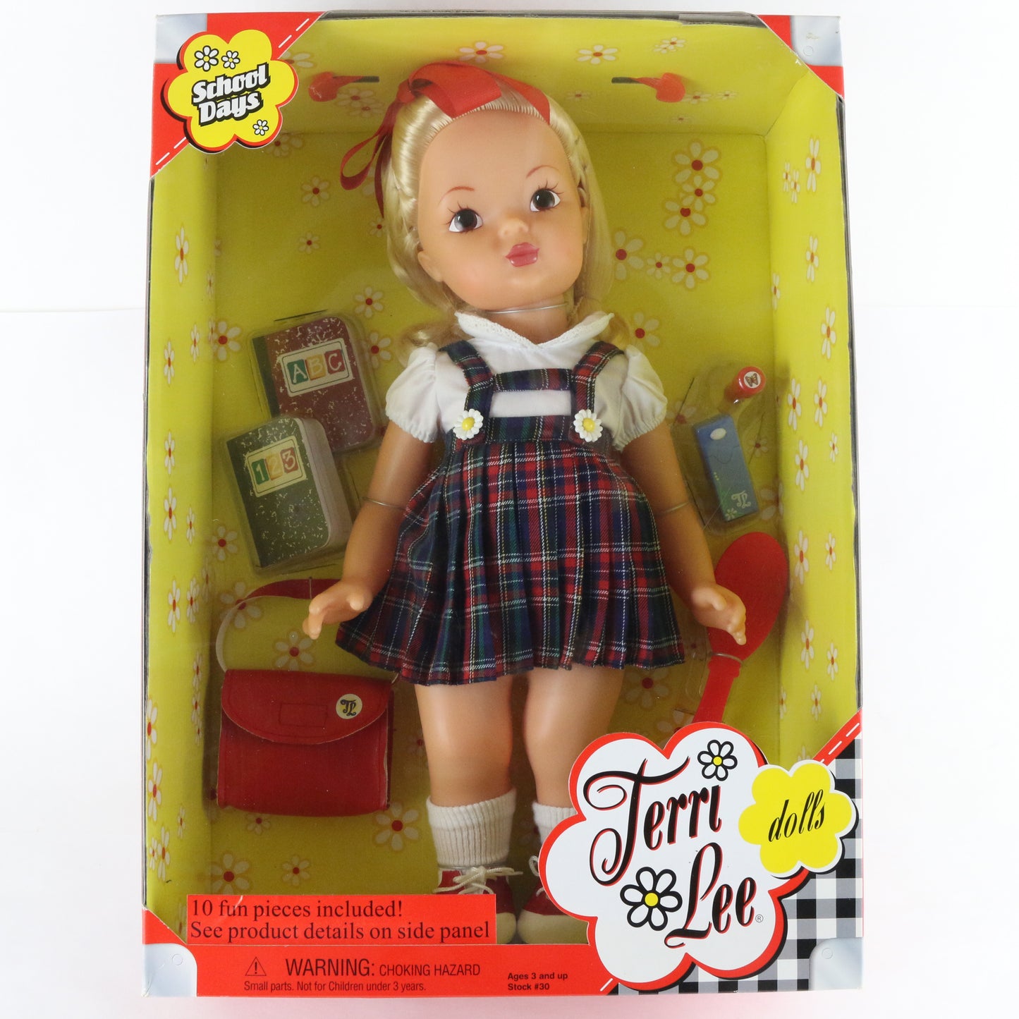 Terri Lee School Days Schoolgirl Outfit 15" Vinyl Doll Sealed W/ Accessories