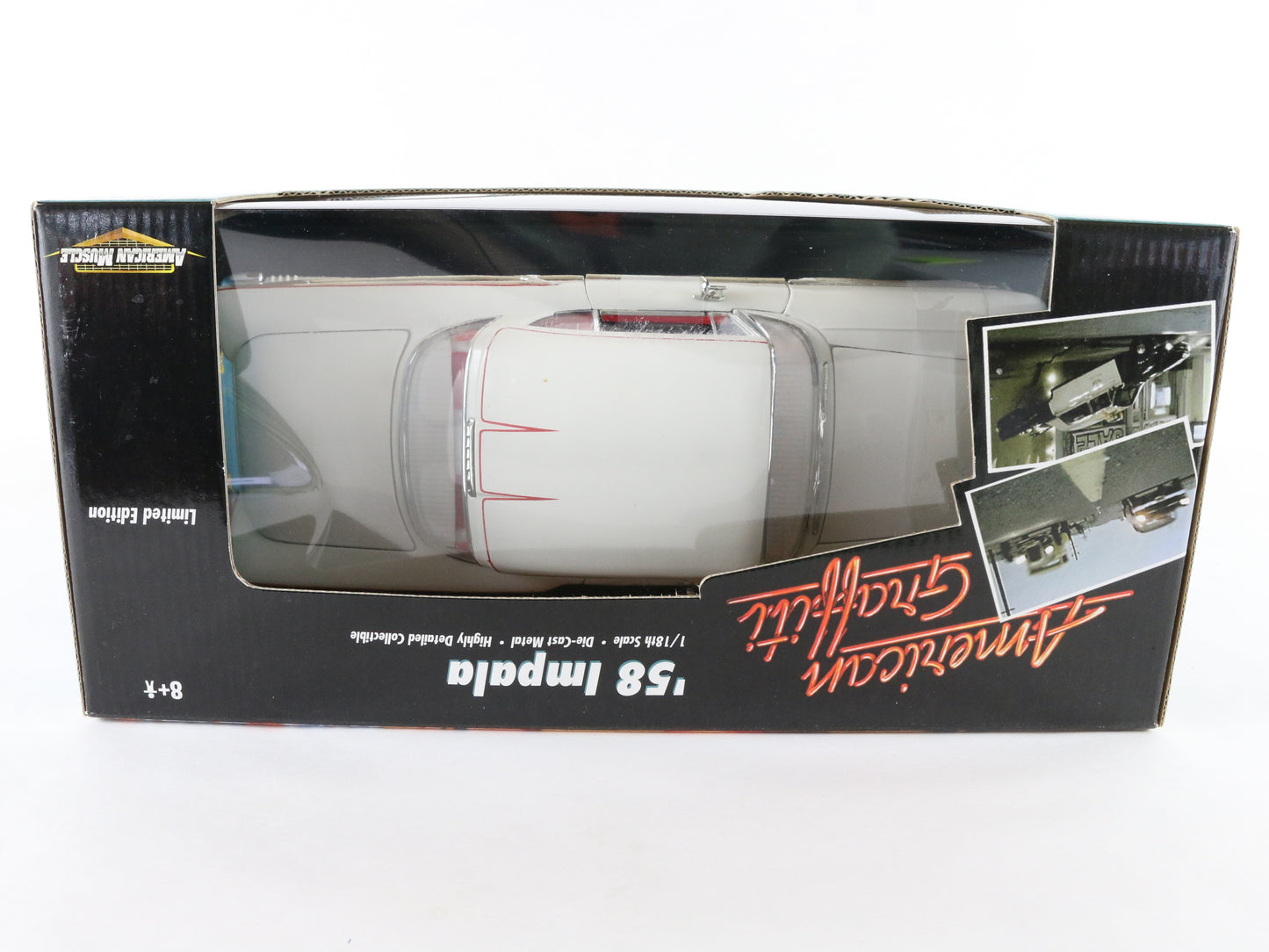 1958 '58 Chevy Impala White American Graffiti ERTL 1:18 Diecast Model Car 32079