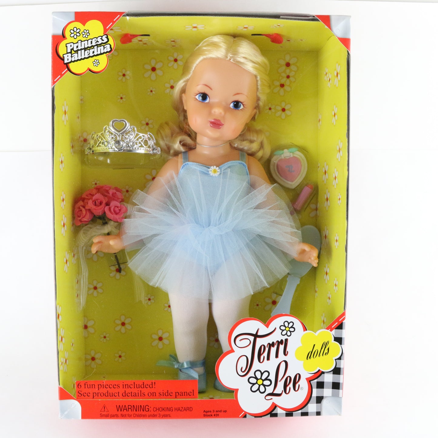 Terri Lee Princess Ballerina 15" Vinyl Doll Blue Outfit Sealed W/ Accessories