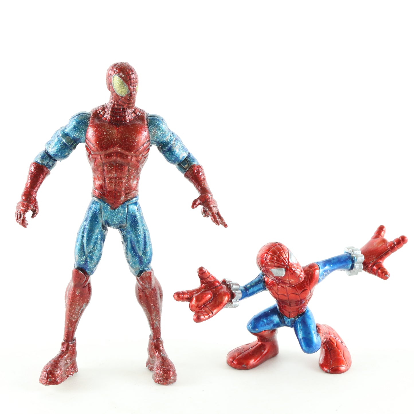 Lot Of 2 Spider Man s Marvel Legends Posable Custom  Marvel