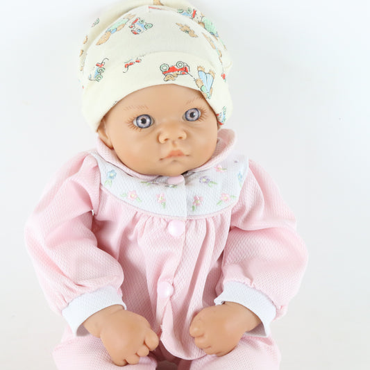 Lee Middleton Reva Original Large 17.5" Vinyl Baby Doll W/ Pink Clothing & Hat