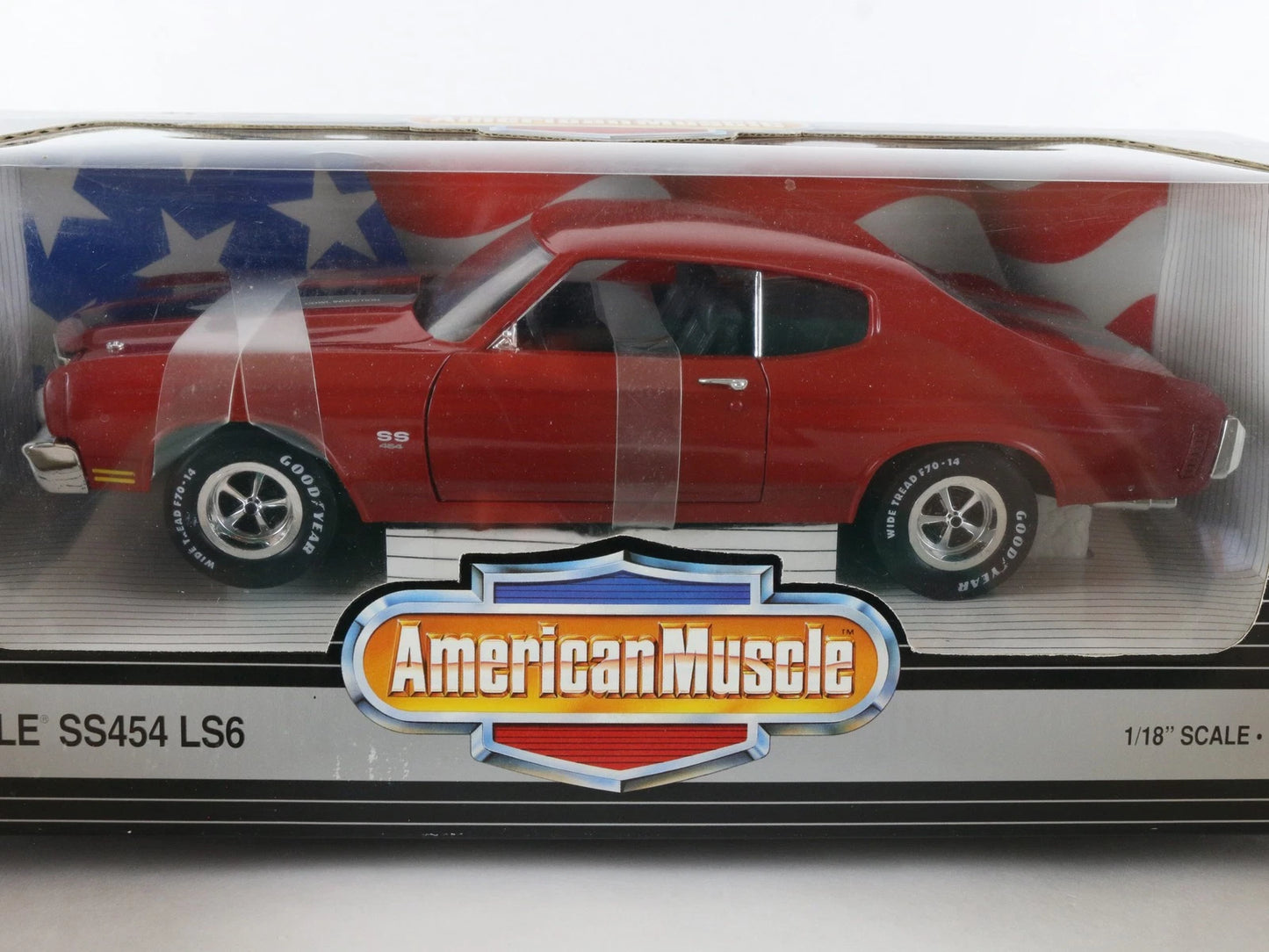 1970 Chevelle SS 454 LS6 Red Black ERTL American Muscle 1:18 Diecast Car 7486