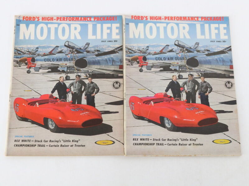 Lot Of 6 Motor Life Magazines Vintage AUTOMOBILIA June July May 1961 35c