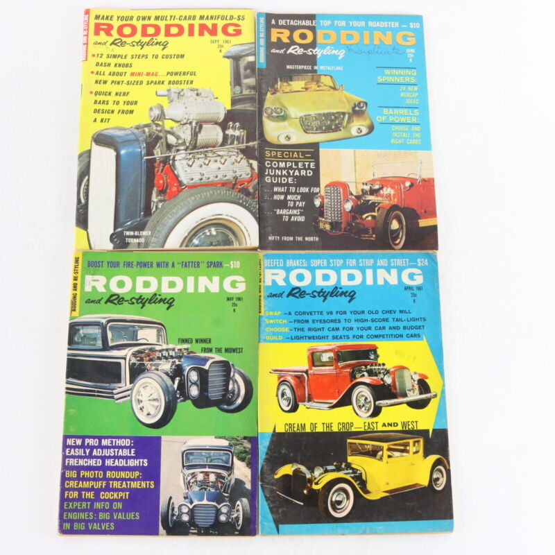 Lot Of 6 Rodding Re-styling Apr May June Sep Nov Dec 1961 Vintage Car Magazines