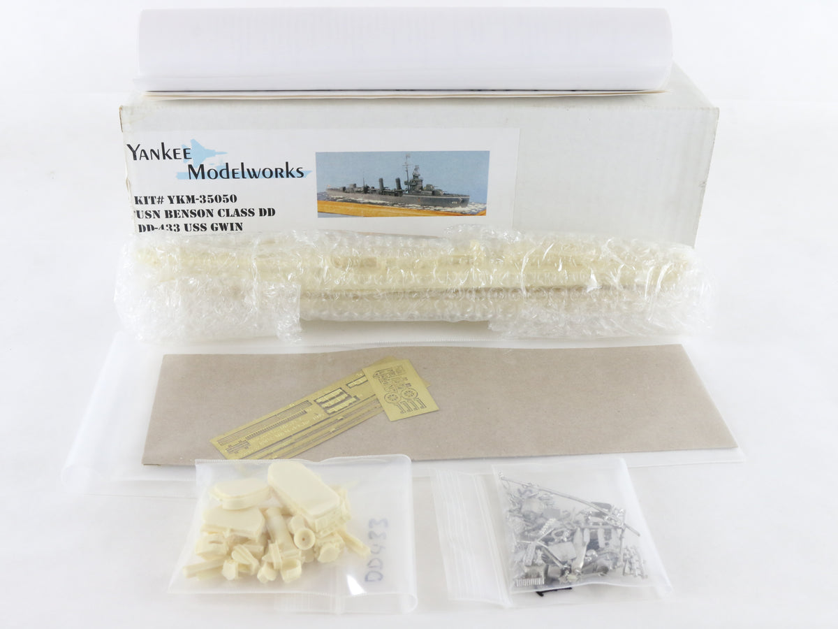 USS Gwin DD-433 USN Benson Class DD Yankee Modelworks 1:350 YKM-35050 Resin Kit
