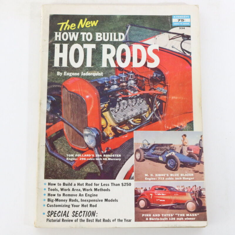 How To Build Hot Rods Eugene Jaderquist Fawcett Car Manual 75c 334 1957