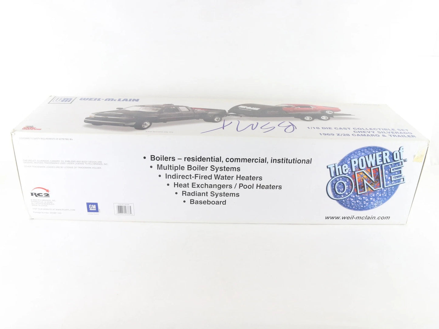 Silverado 1969 Z28 Camaro & Trailer Set Well Mclain Racing Champions 1:18 10