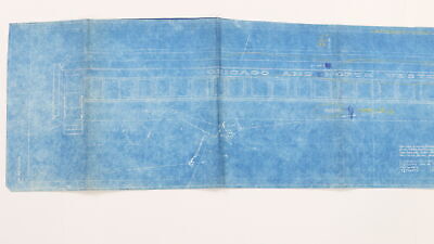 Chicago North Western C&NW Lettering Passenger Blueprint J-21061 Oct 22 1930 51"