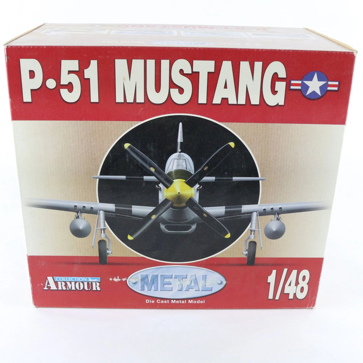 P-51 Mustang North American Fighter Plane USAAF WW2 Aces Armour 1/48 98006 Model