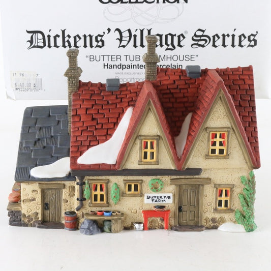 Dept 56 Dickens Heritage Village Butter Tub Farmhouse Christmas 58337