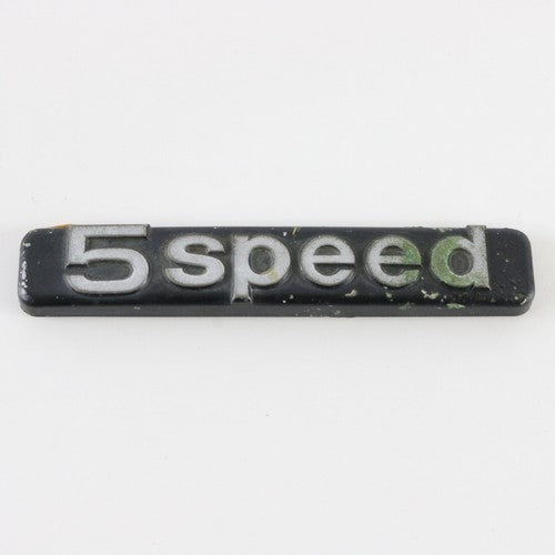  1980s Honda Accord Manual 5 Speed Emblem Badge 3.25"