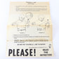  1967 Hasbro Talking Gi Joe Instructions Paper Sheet