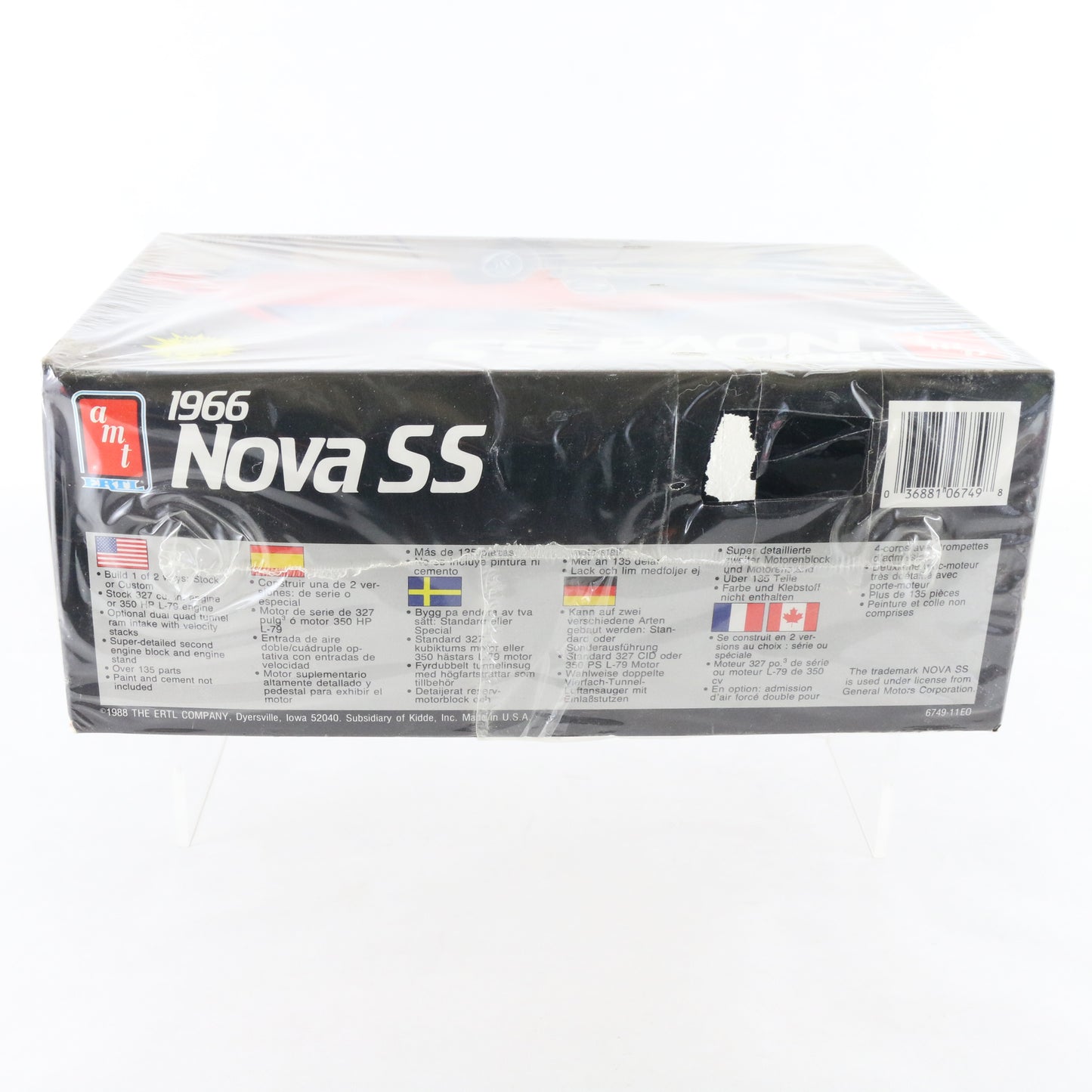 1966 Chevy Nova SS Stock AMT ERTL 1:25 Model Car Kit 6749