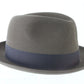 Biltmore Royal Mens Walnut Brown Felt Fedora W/ Feathers MULTIPLE SIZES