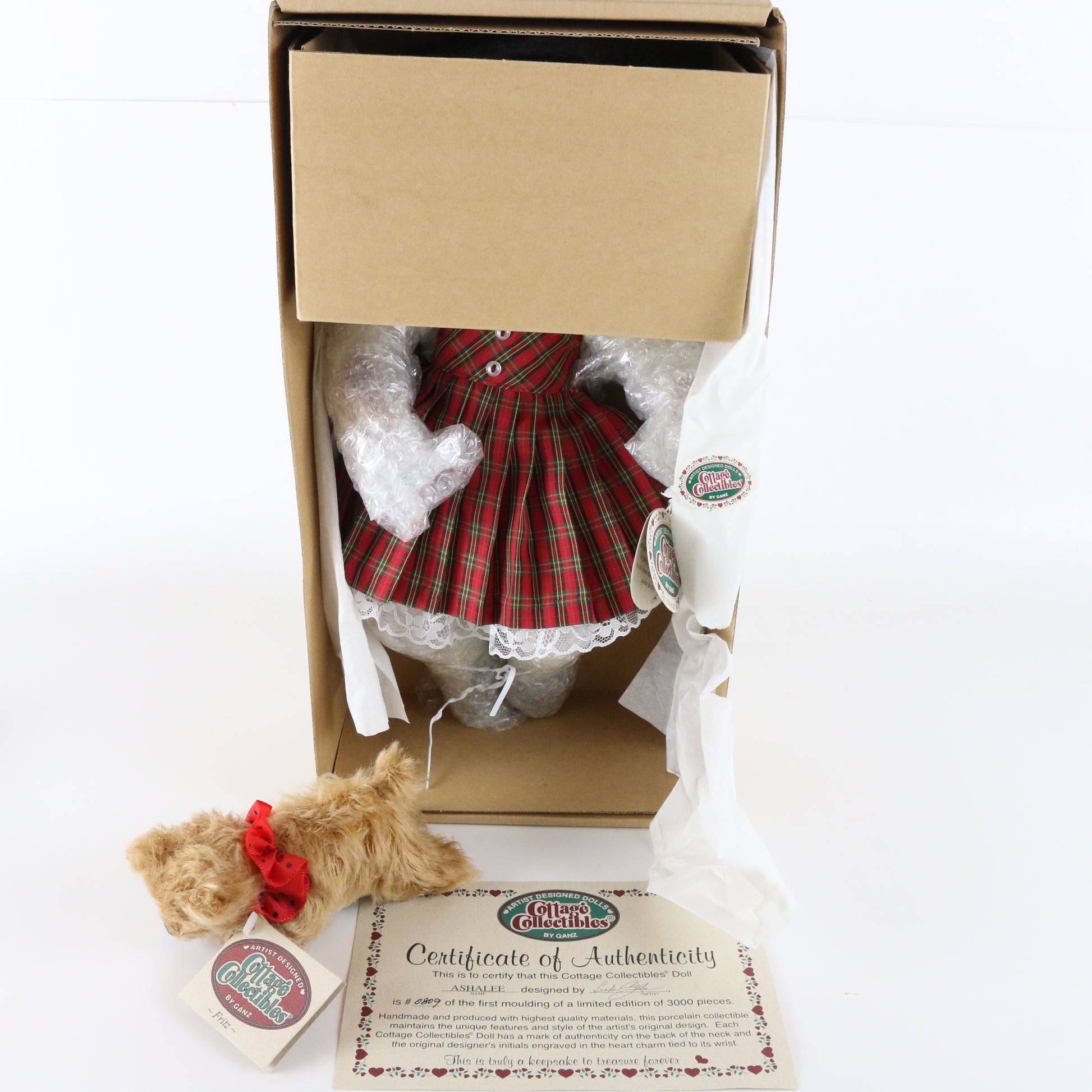 Ashalee & Fritz Linda Steele Cottage Collectibles Ganz 13" Porcelain 809/3000