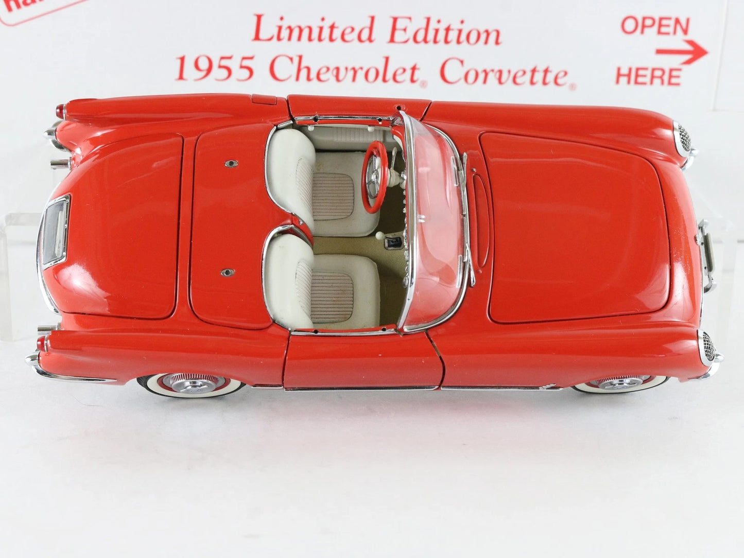 1955 Chevy Corvette Roadster Venetian Red Limited Danbury Mint 1:24 Diecast 396