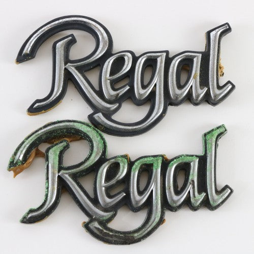 Lot Of 2 1978-83 Buick Regal Automobile Grill Emblems Nameplate 3.25"