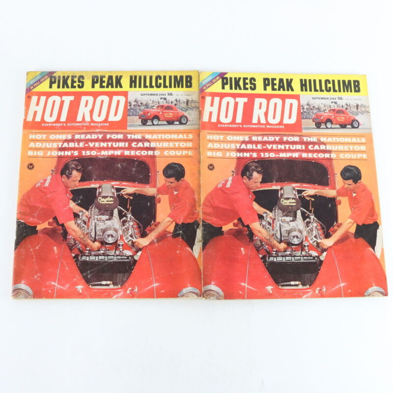 Lot Of 5 Hot Rod Pikes Peak Hillclimb September 1964 Vintage Car Magazines