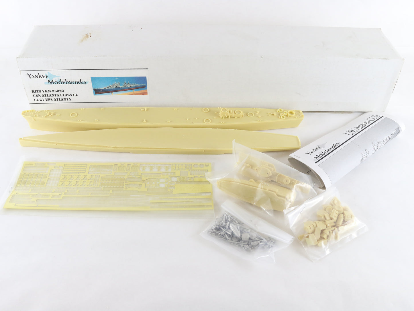 USS Atlanta CL-51 Atlanta Class CL Yankee Model Works 1:350 YKM-35029 Resin Kit