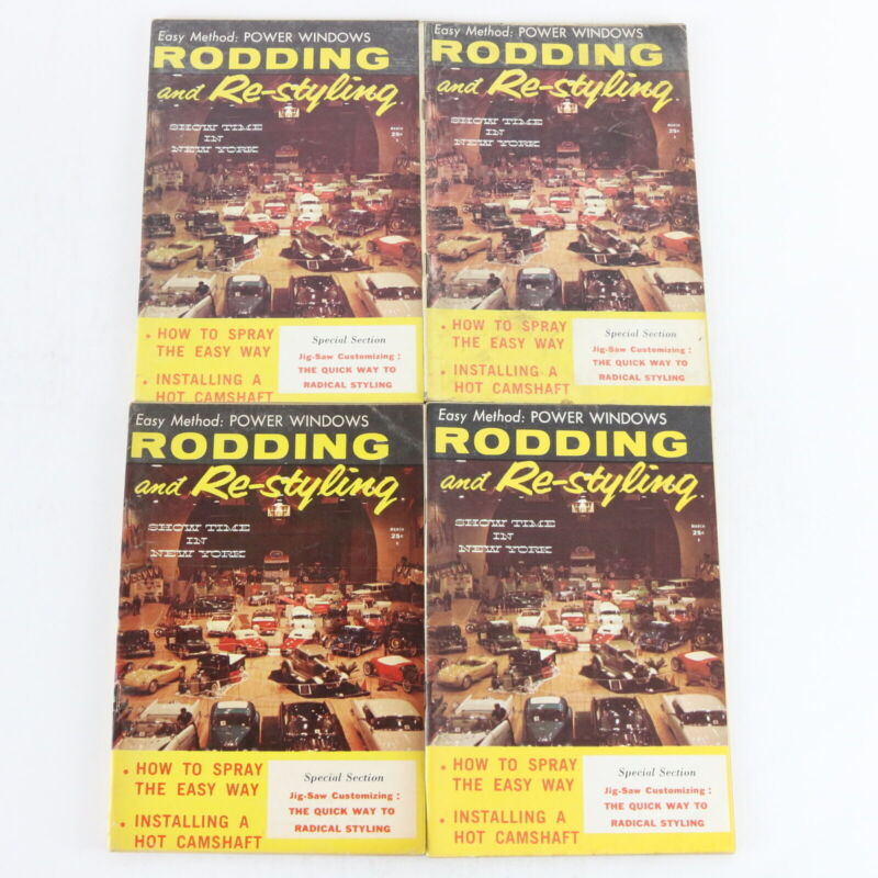 Lot Of 6 Rodding & Re-styling March & April 1959 Vintage Car Magazines