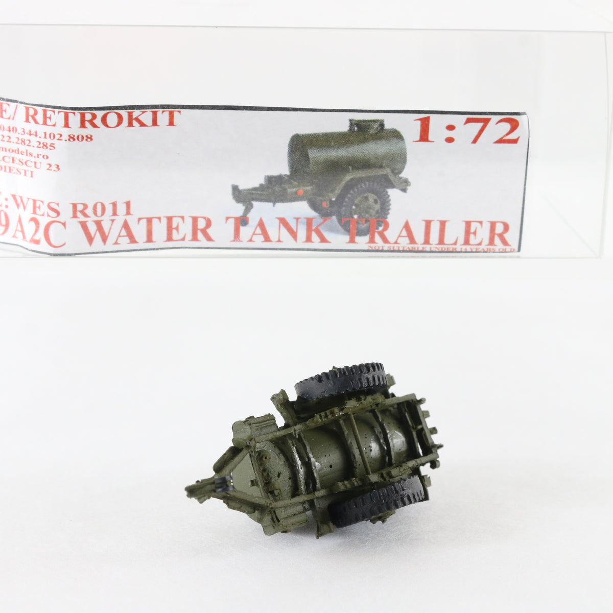 M149A2C Water Tank Trailer Wespe Retrokit 1:72 R011 Built Military Resin Model