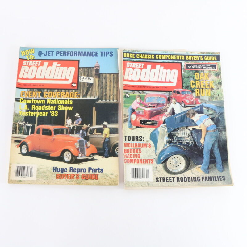 Lot Of 4 Street Rodding Spring Summer Fall 1983 Jan 1986 Vintage Car Magazines