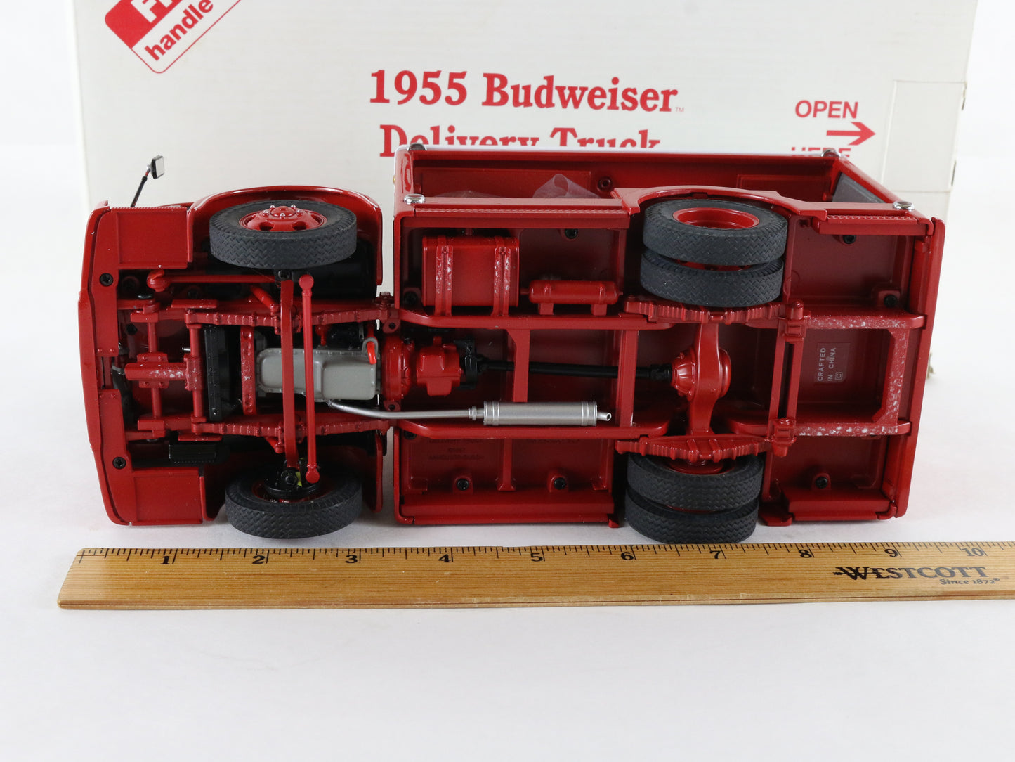 1955 White 3014WLB Budweiser Delivery Truck Red White Danbury Mint 1:24 Diecast