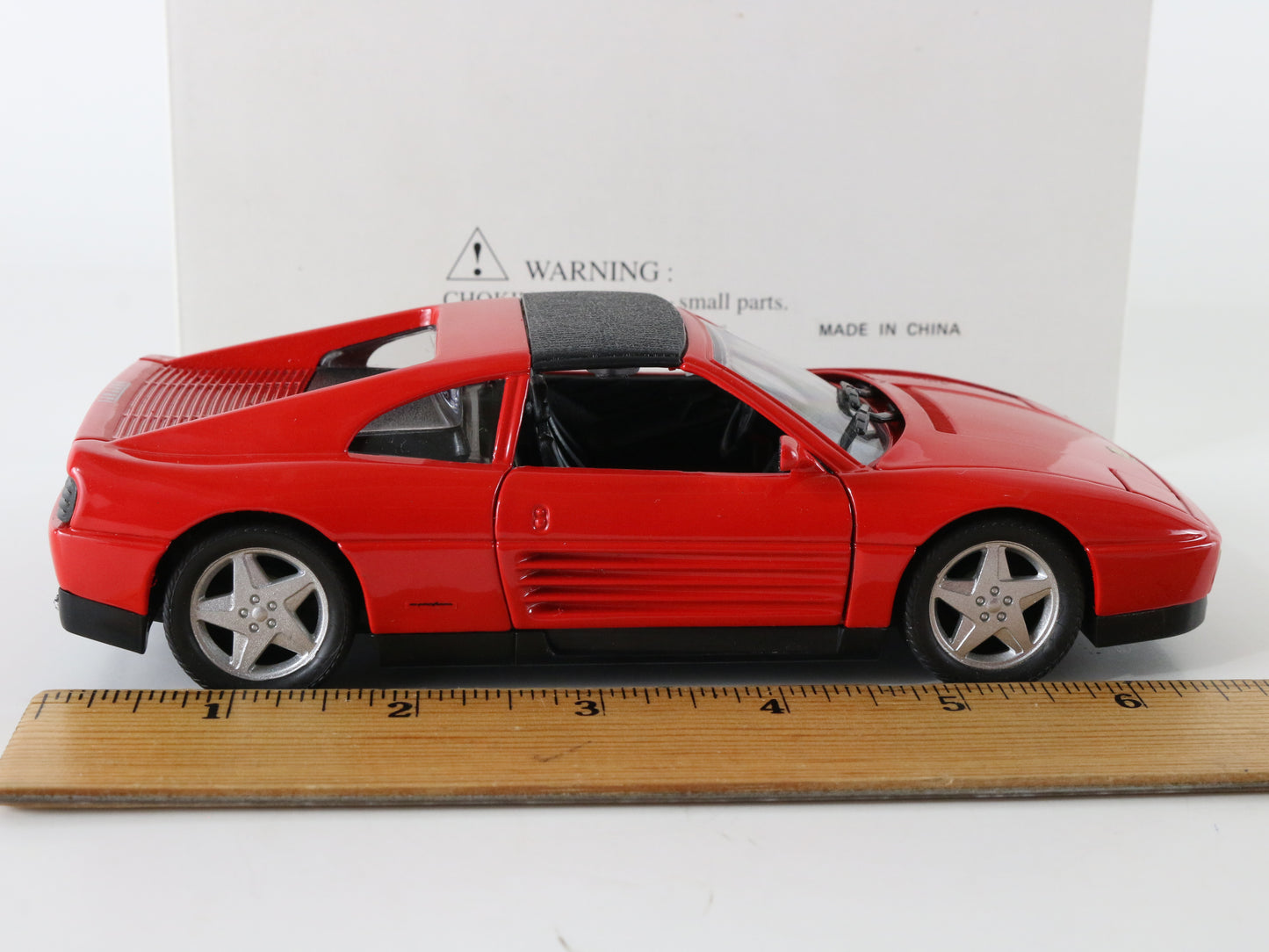 Ferrari 348ts Red Model Car Welly 1:24 9373 W/ BOX