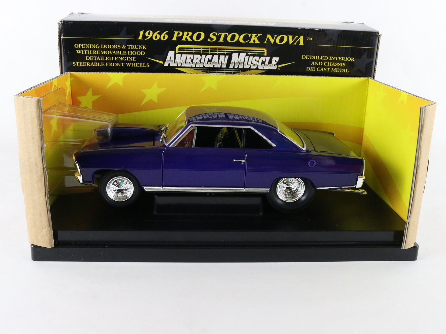 1966 Chevy Nova Pro Stock Purple American Muscle ERTL 1:18 1 Of 5000 36678